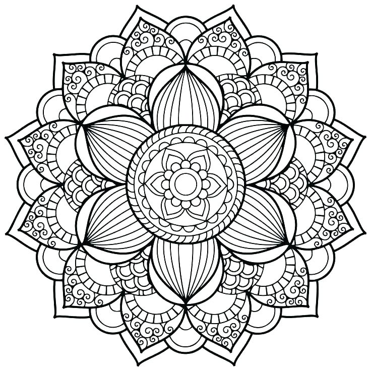 736x736 Mandala Coloring Pages Online Throughout Mandalas Inspirations 11