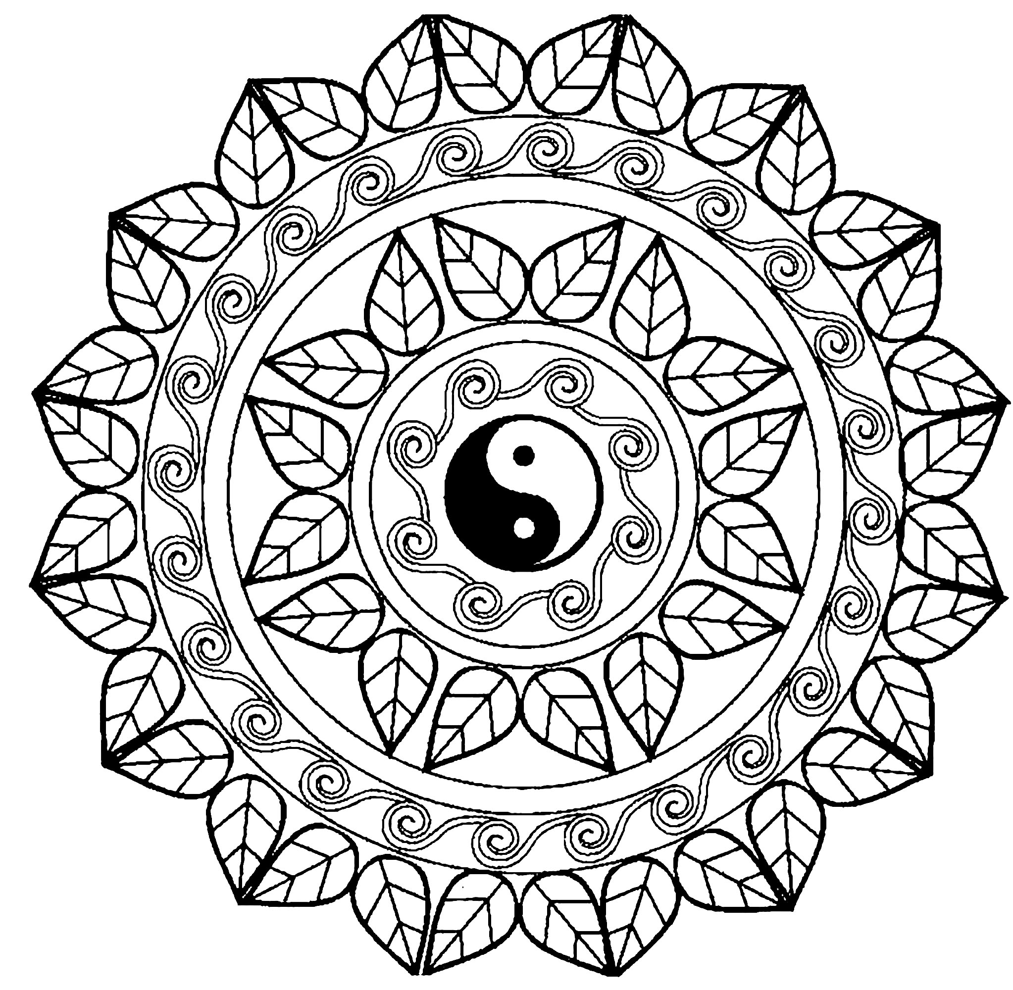 2046x2000 Mandala Yin Yang
