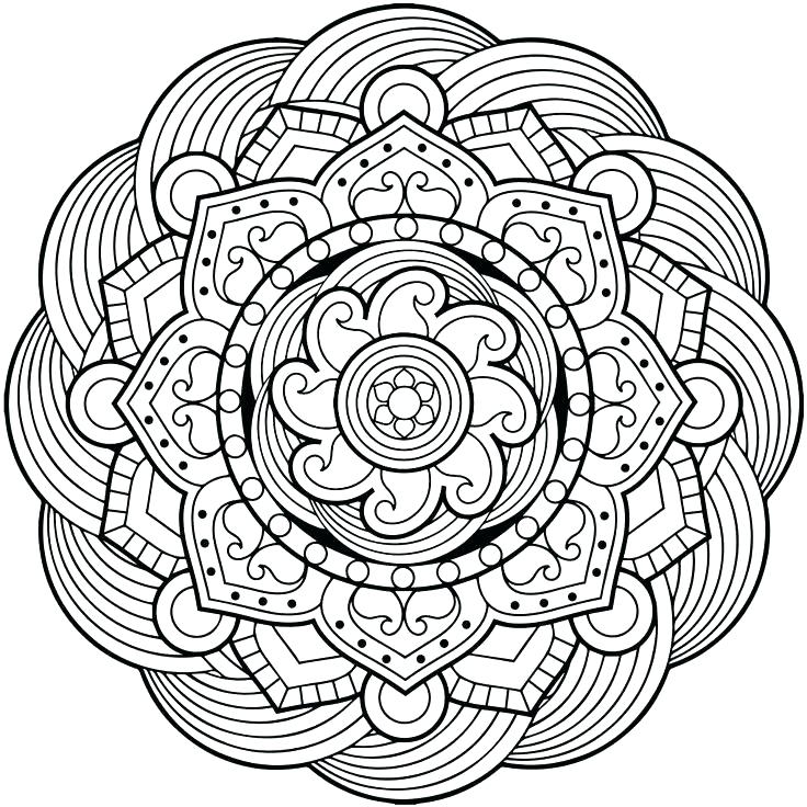 736x736 Simple Mandala Coloring Pages As Well As Simple Mandala Coloring