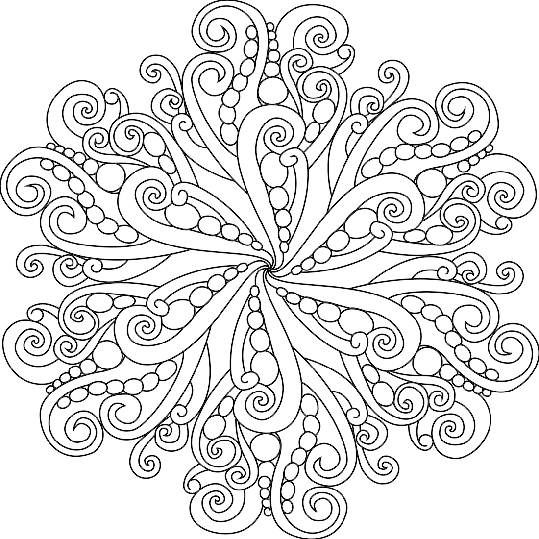 1100x1100 Smartness Design Mandala Coloring Pages Geekbits Org