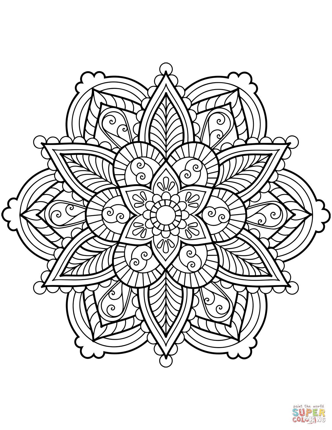 1159x1500 Mandala Coloring Pages Free Coloring Pages Intricate Mandala