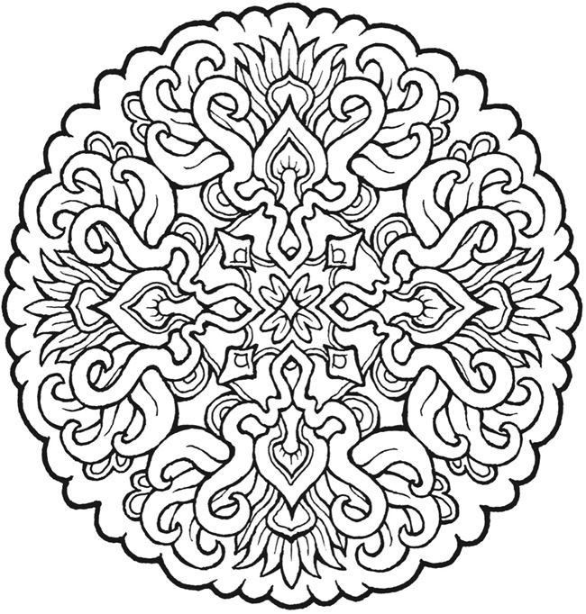 650x682 Best Adult Mandala Coloring Pages Free 172 Printable