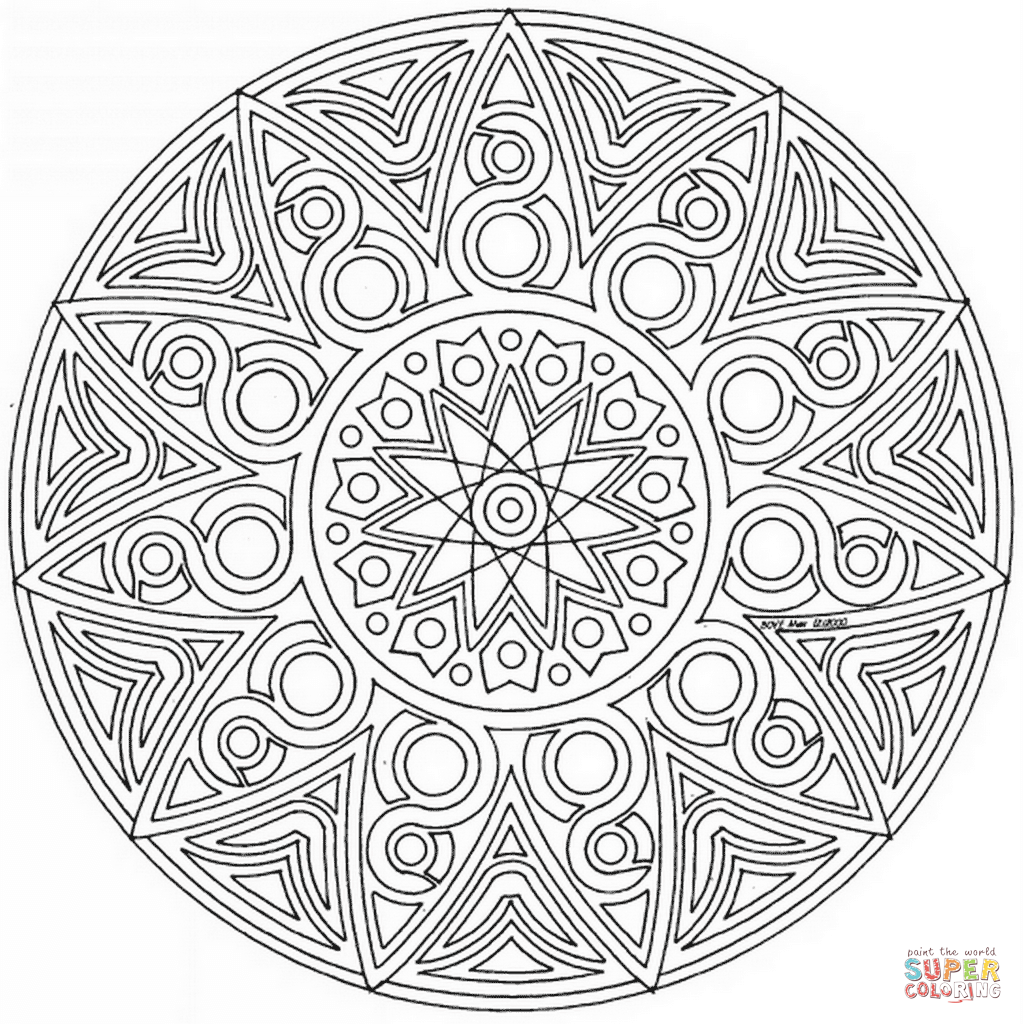 Mandala Coloring Pages Advanced Level Printable 410362 1023x1024 Mandala Coloring Pages Advanced Level Printable 410362