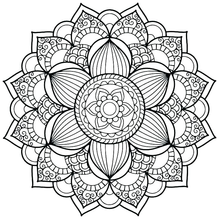 Mandala Coloring Pages Advanced Level Yin Yang Mandala 736x736 Mandala Coloring Pages Advanced Level Yin Yang Mandala