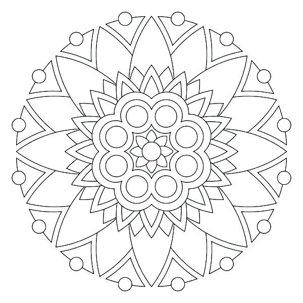 Coloring Pages Mandala 600x600 Coloring Pages Mandala