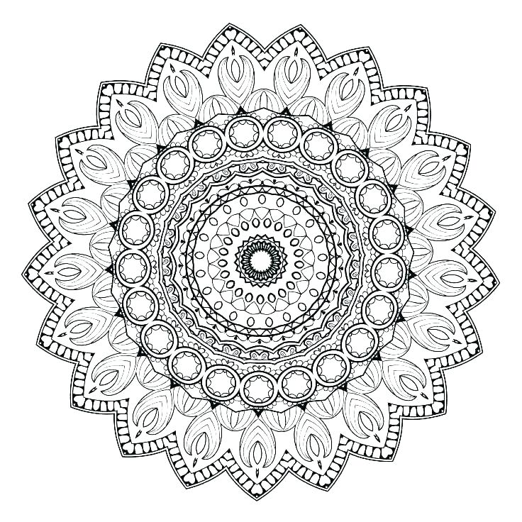 Expert Mandala Coloring Pages 736x736 Expert Mandala Coloring Pages