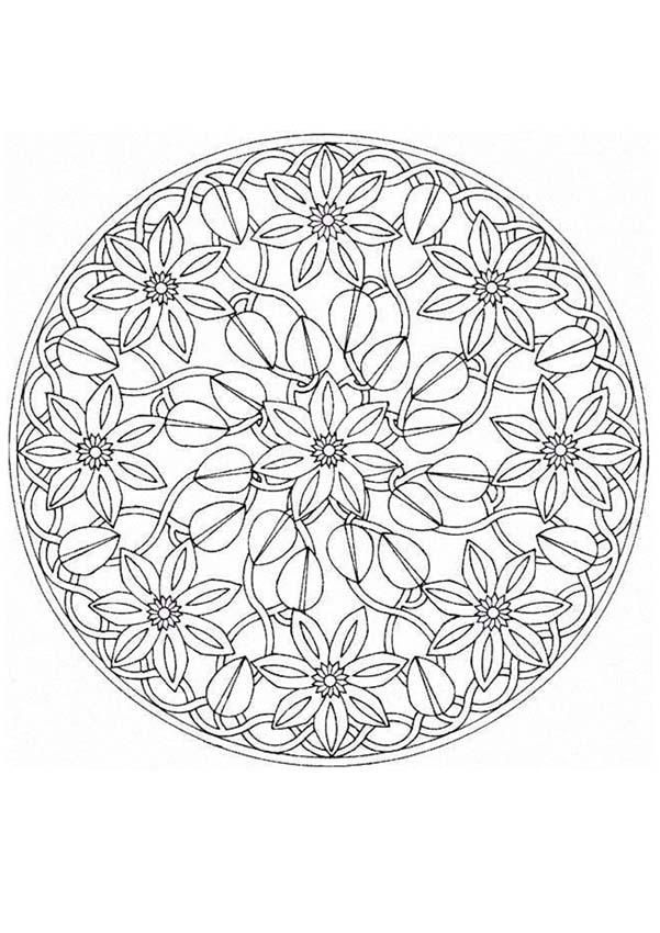 601x850 Mandala Coloring Pages Advanced Level Printable Printables And Menu