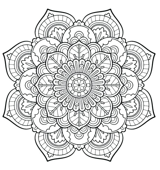 650x690 Advanced Mandala Coloring Pages Printable Mandala Coloring Pages