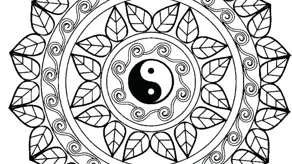 Mandala Coloring Pages Free Color Yin Yang Mandalas For Adults 585x329 Mandala Coloring Pages Free Color Yin Yang Mandalas For Adults