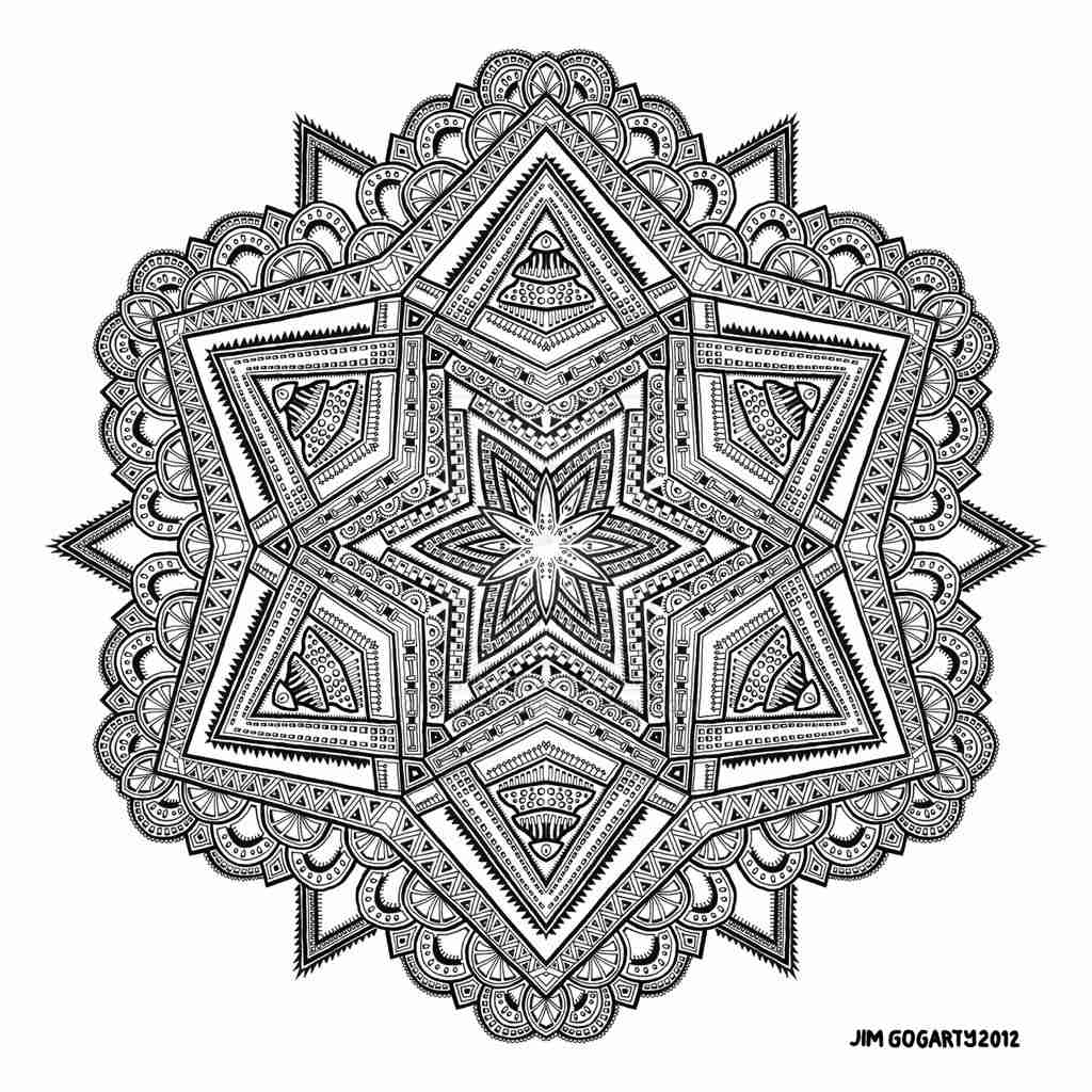 1024x1024 Mandala Coloring Pages Expert Level Olegratiy