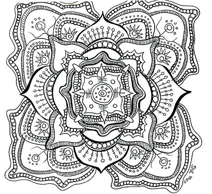 Free Printable Mandalas Coloring Pages Adults Free Printable 425x388 Free Printable Mandalas Coloring Pages Adults Free Printable