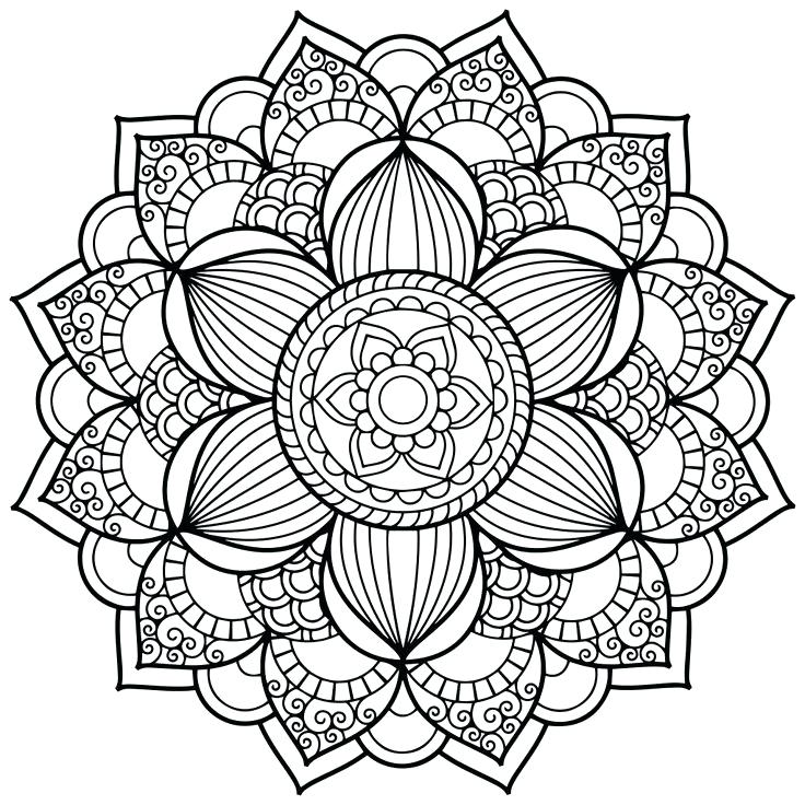 Adult Mandala Coloring Pages 736x736 Adult Mandala Coloring Pages