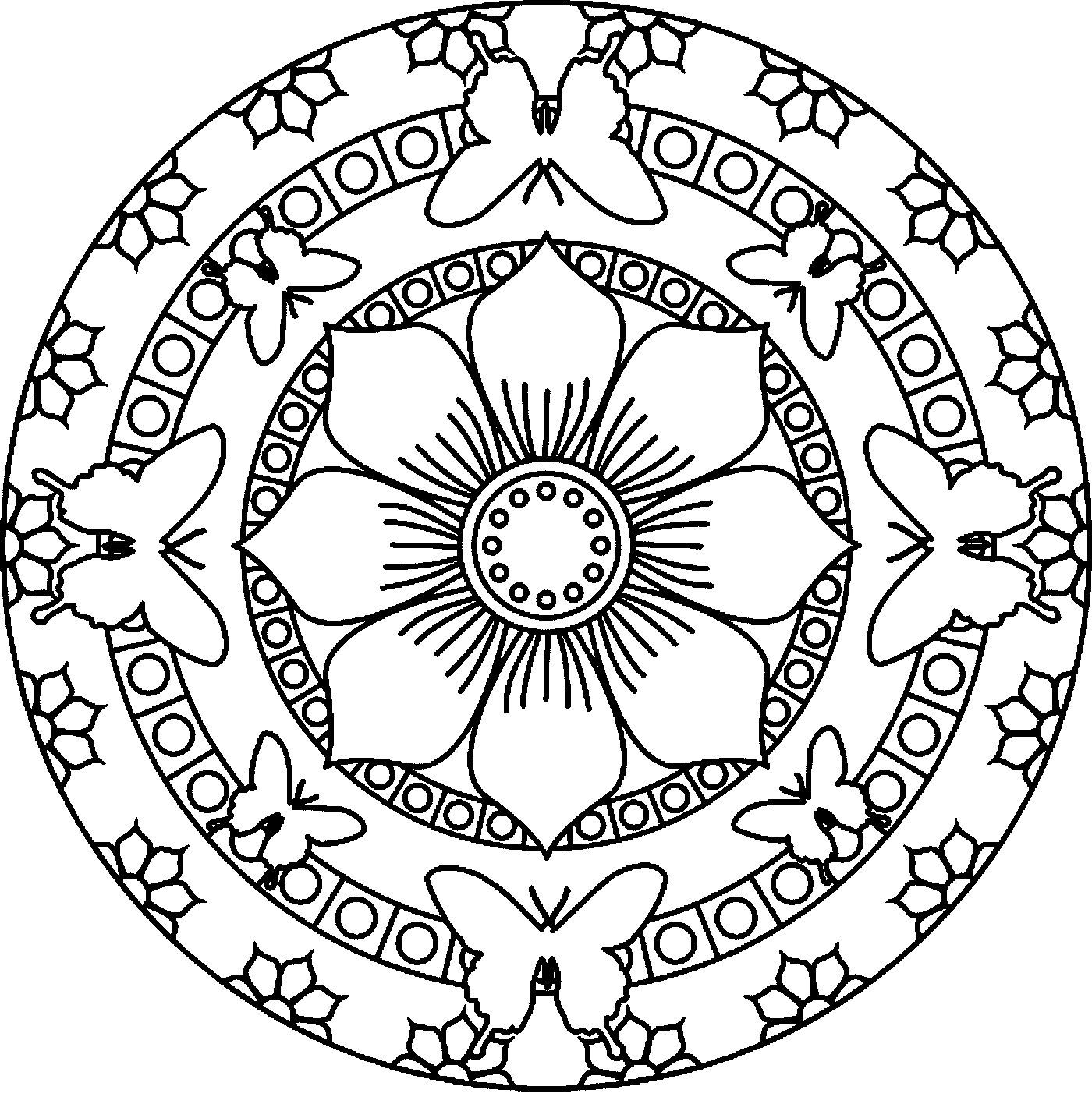 Mandalas Butterflies And Flowers Mandalas Free 1400x1416 Mandalas Butterflies And Flowers Mandalas Free