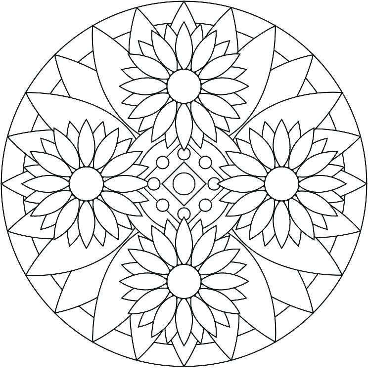 Coloring Pages Mandala 744x779 Coloring Pages Mandala
