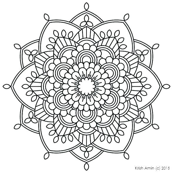 Mandala Art Coloring Pages 588x587 Mandala Art Coloring Pages
