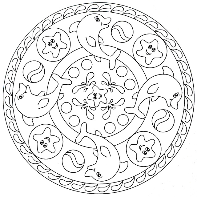 640x640 Mandala Coloring Pages Kids