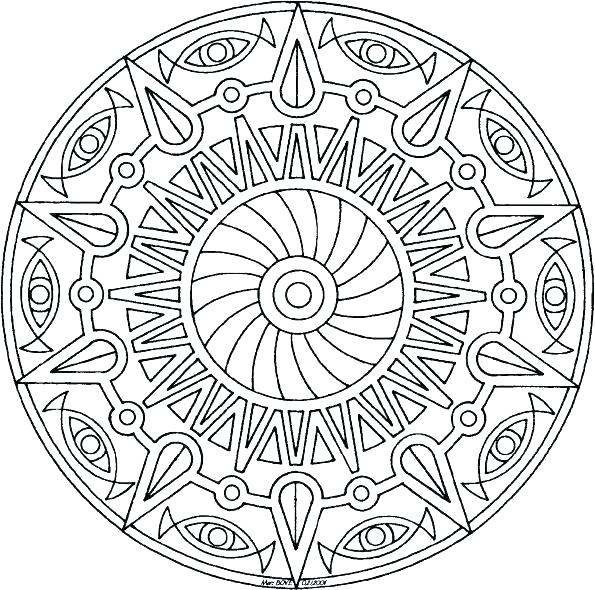 Mandala Coloring Pages Online 595x590 Mandala Coloring Pages Online