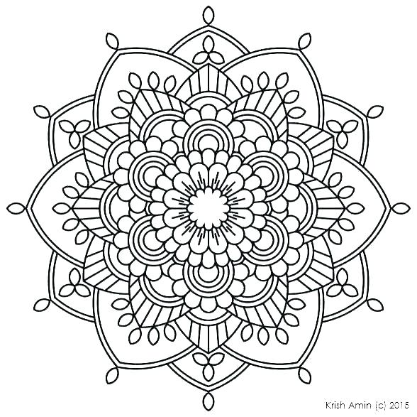 588x587 Coloring Pages For Adults Mandala