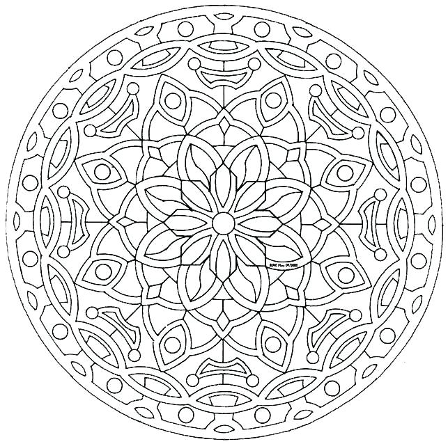 Complex Coloring Pages Complex Mandala Coloring Pages Printable 643x638 Complex Coloring Pages Complex Mandala Coloring Pages Printable