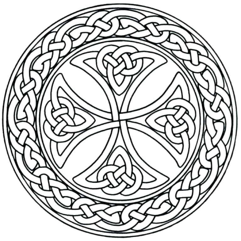 768x768 Celtic Knot Mandala Coloring Page A Few Parchment Craft Mandala