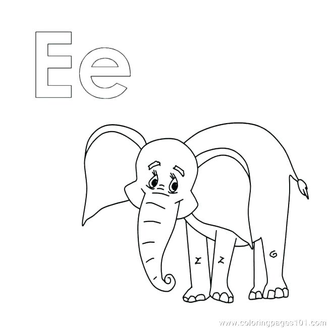 650x650 Elephant Coloring Pictures E Is For T Coloring Page Printable T