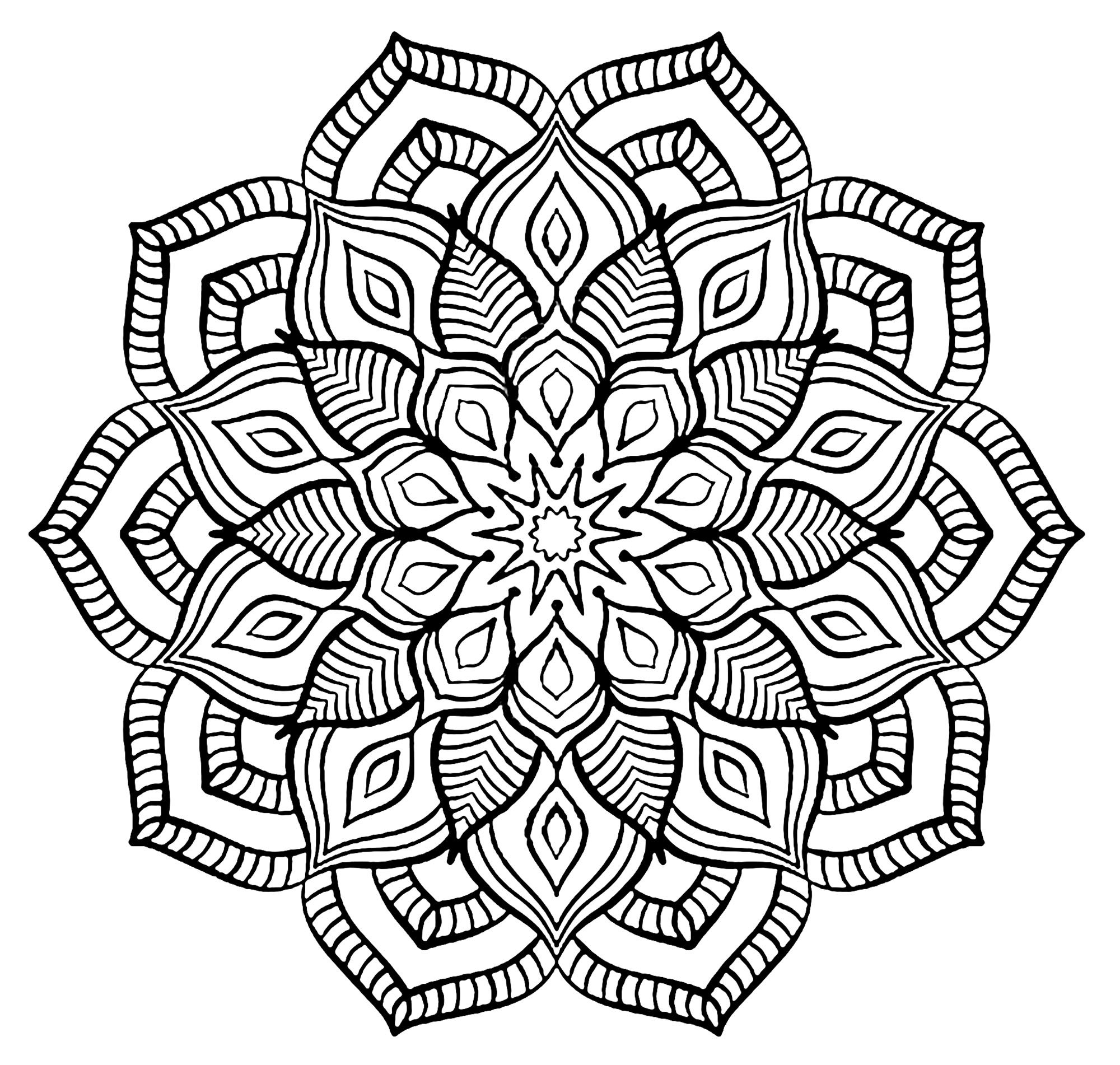 Mandala Complex Big Flower 2000x1902 Mandala Complex Big Flower