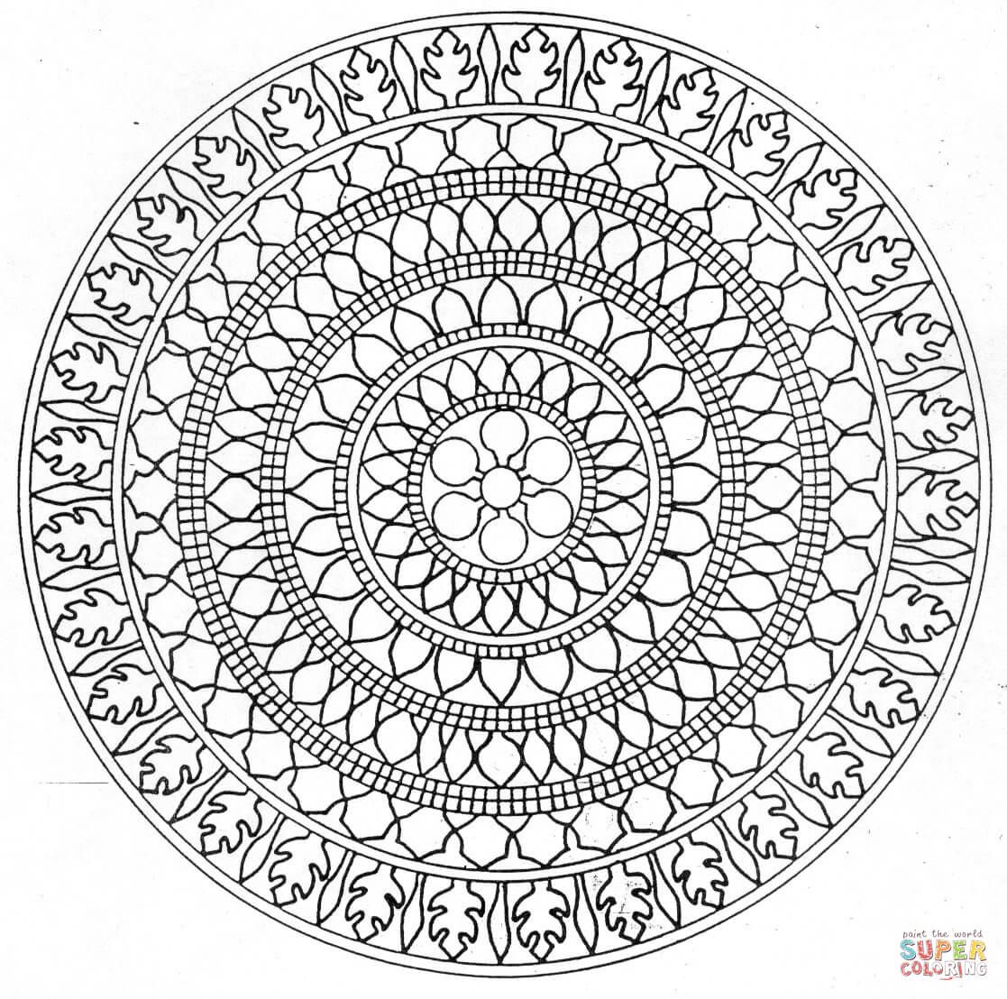 Mandala Meditation Coloring Pages