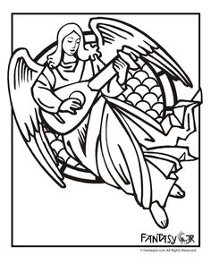 236x305 Angel 2 Coloring Pages 7 Com.jpg Embroidery Patterns