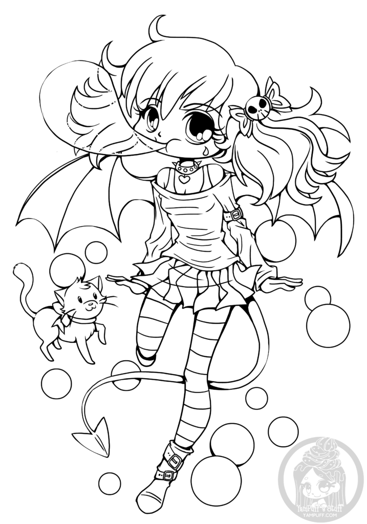 717x1024 Dessin Manga A Imprimer Bubblegum Suka Chibi Par Yampuff Chibi
