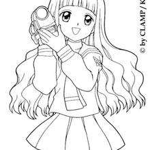 Sakura Coloring Pages 220x220 Sakura Coloring Pages