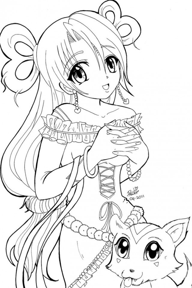 640x960 Anime Coloring Pictures Surprising Anime Coloring Pages 41