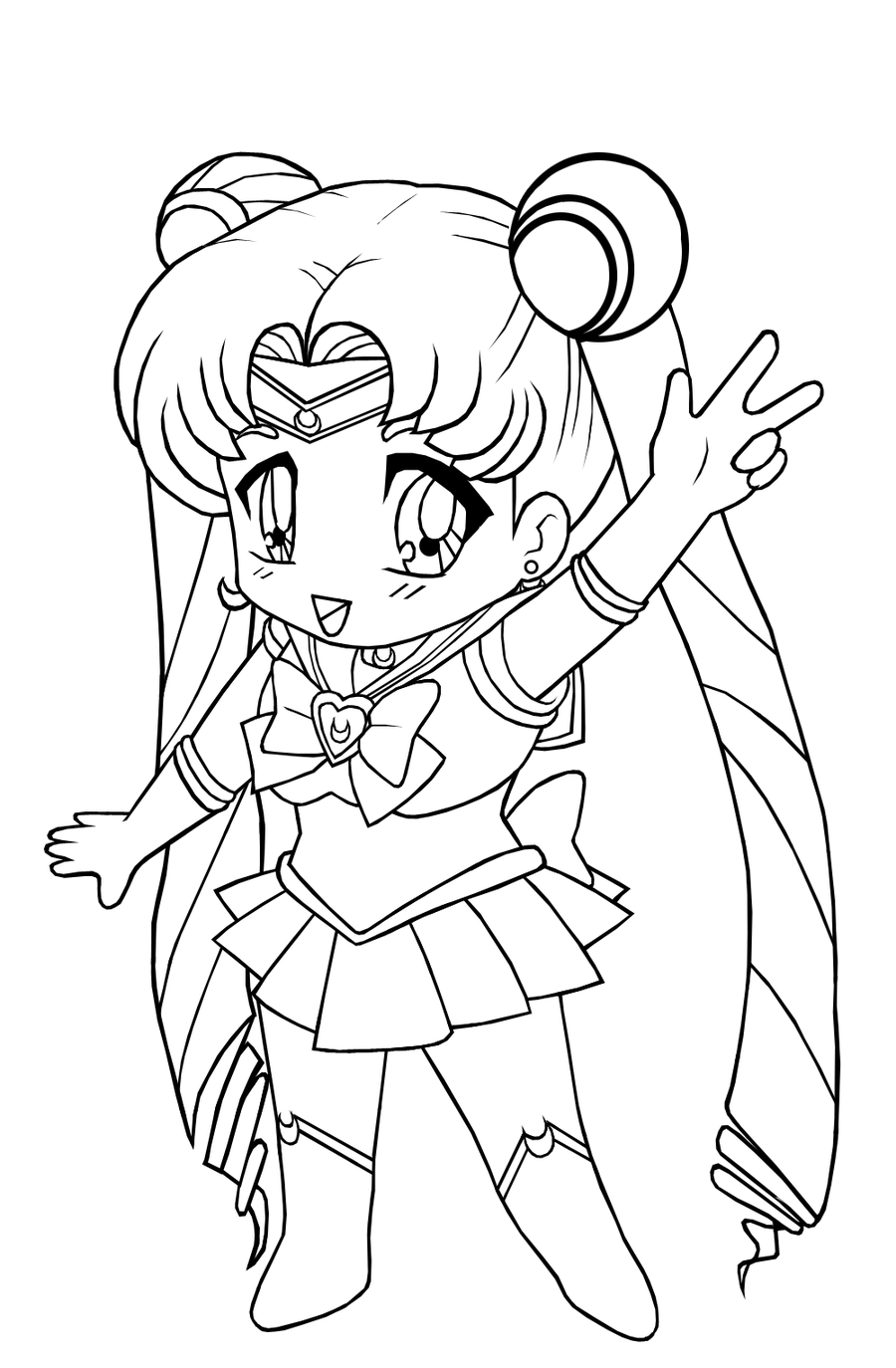 900x1374 Anime Princess Coloring Pages For Kids Girl Neko Printable Animal