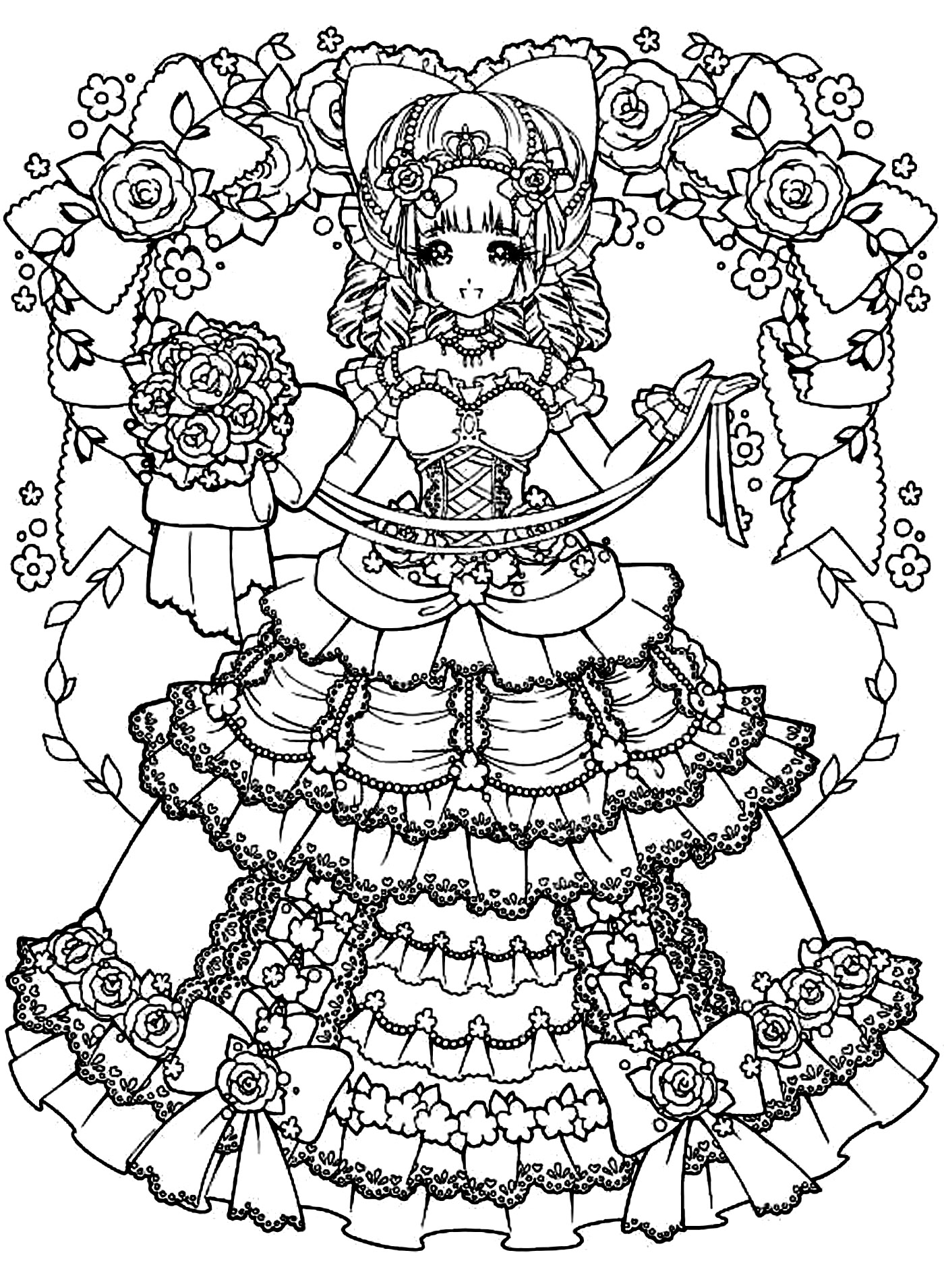 1400x1909 Back To Childhood Manga Girl Dress