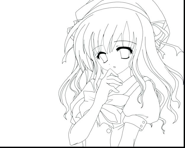 625x500 Cute Anime Chibi Girl Coloring Pages Of Page Cut