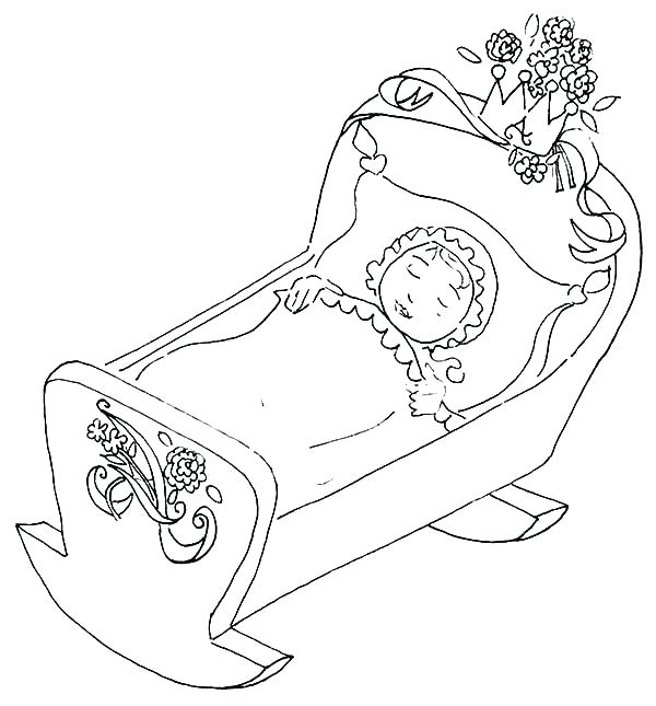 600x645 Manger Coloring Pages Sleeping Beauty Coloring Games Babies