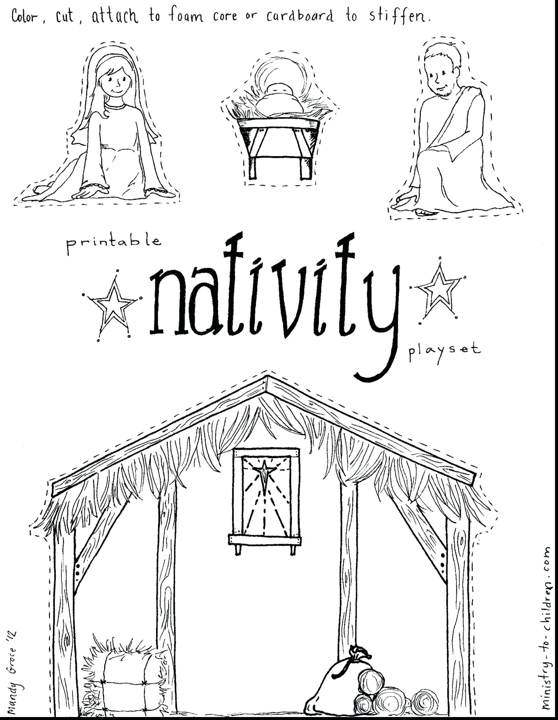 1870x2410 Tested Away In A Manger Coloring Pages Printab