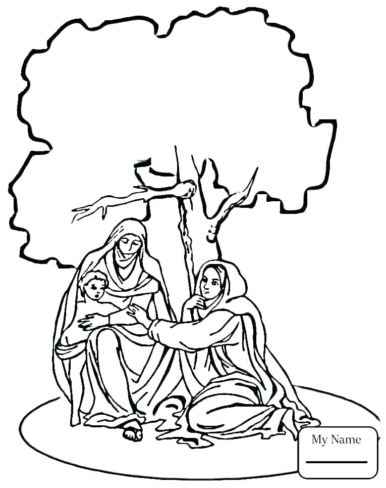 Nativity Coloring Page 765x965 Nativity Coloring Page