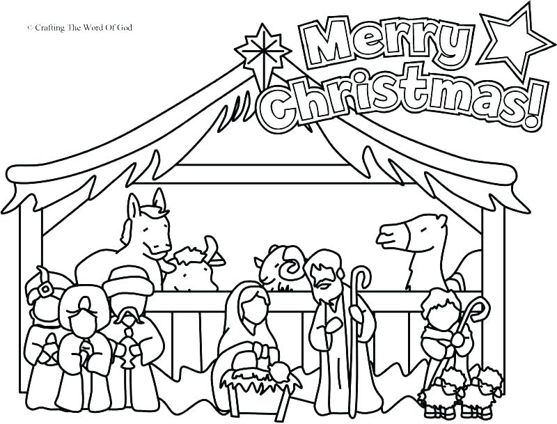 Nativity Scene Coloring Pages Preschoolers Deepart 800x609 Nativity Scene Coloring Pages Preschoolers Deepart