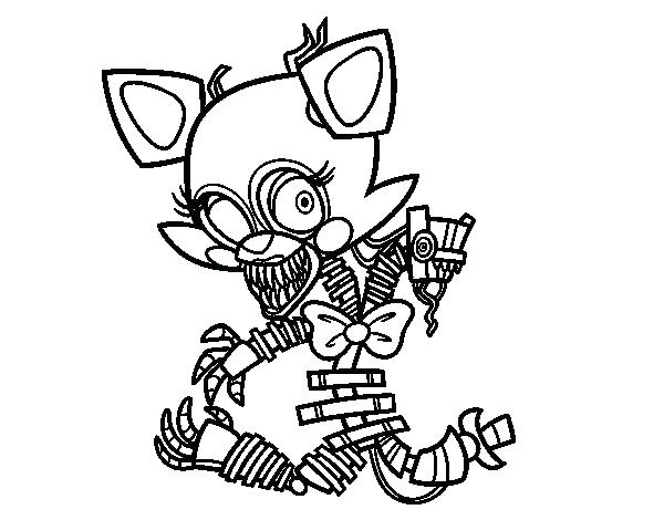 Five Nights At Freddys Coloring As Well As Mangle From Five Nights 600x470 Five Nights At Freddys Coloring As Well As Mangle From Five Nights