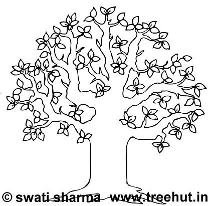 Trees Coloring Pages 425x411 Trees Coloring Pages