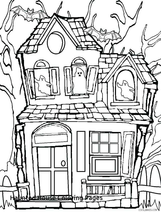 644x850 Haunted Mansion Coloring Pages Haunted House Coloring Pages
