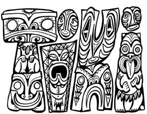 288x222 Maori Tiki Colouring Pages Art For Kids Coloring