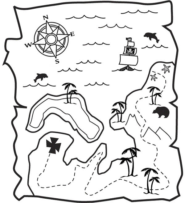 Treasure Map Coloring Page Pirate Treasure Map Coloring Page Get 600x657 Treasure Map Coloring Page Pirate Treasure Map Coloring Page Get