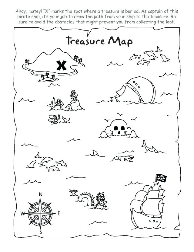 Treasure Map Coloring Pages Pirate Treasure Map Coloring Page 640x828 Treasure Map Coloring Pages Pirate Treasure Map Coloring Page