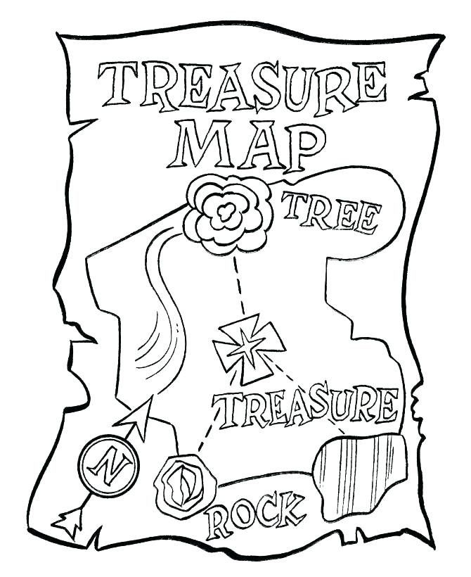 Treasure Map Coloring Pages Pirate Treasure Map Coloring Pages Top 670x820 Treasure Map Coloring Pages Pirate Treasure Map Coloring Pages Top