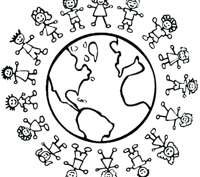 Children Around The World Coloring Pages World Coloring Pages 678x600 Children Around The World Coloring Pages World Coloring Pages