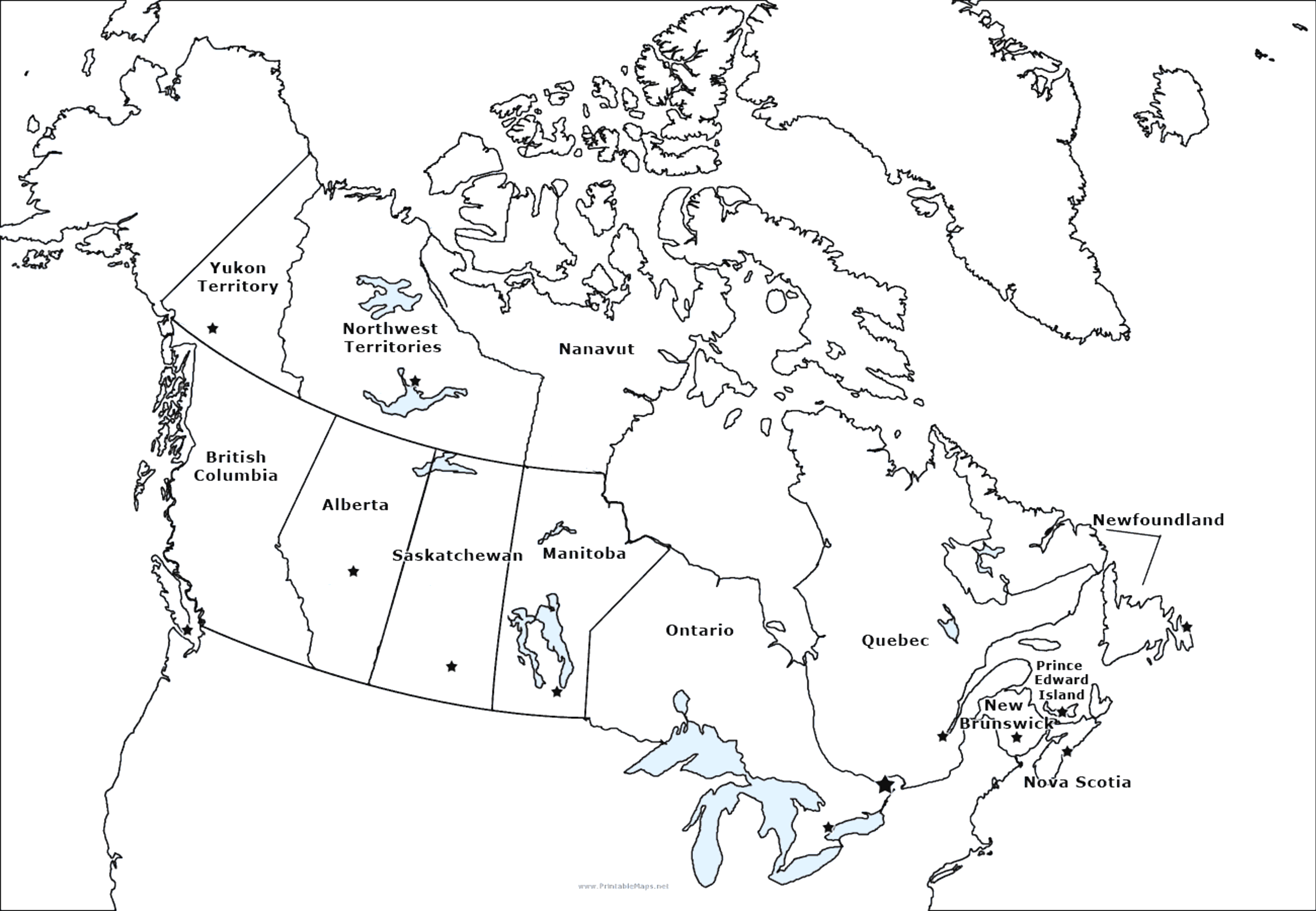 Coloring Pages Map Of Canada Canada Map Maps For Kids | Images and ...