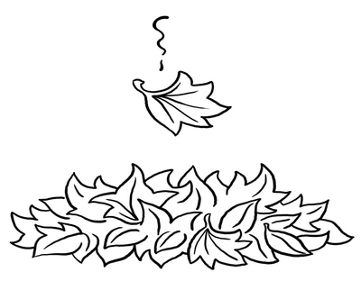 Maple Leaf Fall Coloring Page Image Clipart Images 400x322 Maple Leaf Fall Coloring Page Image Clipart Images