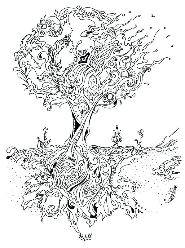 Coloring Pictures Of Trees Tree Coloring Book And Maple Tree 597x800 Coloring Pictures Of Trees Tree Coloring Book And Maple Tree