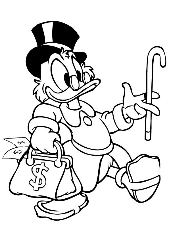 595x842 Scrooge Mcduck Coloring Pages